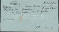 1829 Portós levél / cover with postage due 'PENTENDORF'