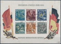 1955 Friedrich Engels blokk / block Mi 13