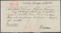 1830-1840 Ex offo piros / red 'TÁLLYA' - Eperjes