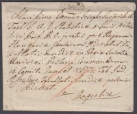 1831 Portós kolera levél, teljes tartalommal / cholera cover with postage due, with full content 'WARASDIN' - 'AGRAM 1831' - Zagrab