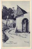 Budapest. Tabán. Holdvilág utcai részlet. Helbing Ferenc.