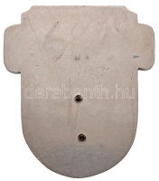 1947. 'Az Európai Vasutas Labdarúgó Bajnokság emlékére 1947. Budapest' zománcozott fém plakett (76,5x67mm) T:2