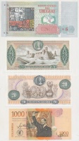 Vegyes: Kolumbia 1978. 5P + 1982. 20P + 2008. 1000P + Uruguay 1998. 5P T:I
Mixed: Colombia 1978. 5 Pesos + 1982. 20 Pesos + 2008. 1000 Pesos + Uruguay 1885. 5 Pesos C:UNC