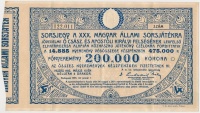 Budapest 1913. 4K 'Sorsjegy a XXX. Magyar Állami Sorsjátékra' két nyelven, szárazpecséttel T:III