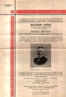 A Gyöngyösi István Társaság felhívása Dalmady Győző összes műveinek kiadására.


