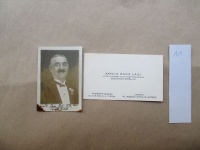 Fénykép. XXXVI. RÁCZ Laciról (1867-1943, cigányprímás) készült fénykép, alatta autográf sorai.