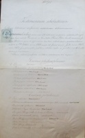 Bizonyítvány. A Debreceni Kollégium latin nyelvű bizonyítványa Csiky Kálmán részére.