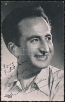 cca 1960 Christian Juin francia énekes aláírt fotója / French singer signed photo