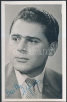 Bartha Alfonz(1929-2013) operaénekes, tenor aláírása az őt ábrázoló fotón