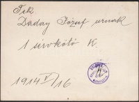 1914 Budapest V. Keleti J. orvosi műszer bolt reklám