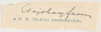 Csajthay Ferenc (1862-1940): újságíró. Budapest és a Függetlenség munkatársa, Budapesti Hírlap felelős szerk. je, 1917-től h., 1925-től 1932-ig tényleges főszerk.-je. Rákosi Jenő mellett nagy szerepe volt abban, hogy a Budapesti