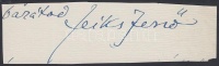 Feiks Jenő (1878-1939) magyar festő, rajzoló, illusztrátor, karikaturista. Molnár Ferenc író barátja volt, nem megerősített forrás szerint róla mintázta Nemecsek Ernőt. Aláírás kivágáson.