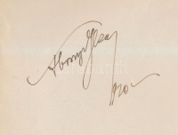 Lieszkovszky Tibor(1896-1990) és Abonyi Géza(1894-1949) színészek aláírása