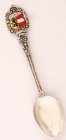 Cameres díszítésű jelzett ezüst kanál / Vintage silver spoon. 11,7g