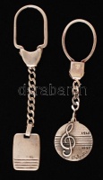 Ezüst kulcstartók, Ag., 22,5gr.,jelzett, 2db, cca 10cm/ Silver key chains, Ag. 22,5gr., marked, 2,cca 10cm