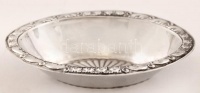 Ezüst tálka, jelzett, Ag., 26,6gr, 10x7x2cm /Silver bowls, marked, Ag. 26,6gr, 10x7x2cm