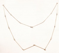 Ezüst nyaklánc 'pálcikás' / Silver necklace 4,9g