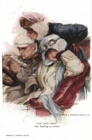 The third party, Couple and lady in an automobile, Reinthal & Newman No. 770. s: Harrison Fisher