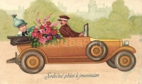 Automobile, greeting card, Amag No. 2638. litho
