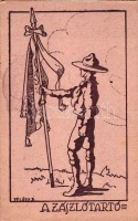 A zászlótartó, Magyar cserkész / Scout s: Velősy B.