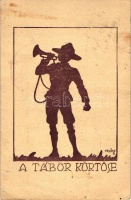 A tábor kürtöse; a K.E.G. cserkészcsapatok kiadása / Hungarian scout postcard s: Velősy B. (EK)