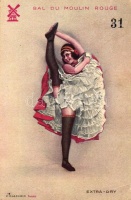 Bal du Moulin Rouge 31., Extra-Dry; H. Chachoin / Gently erotic art postcard (EB)