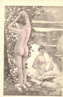 Erotic nude art postcard