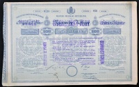 Budapest 1884. 'Magyar Jelzálog-Hitelbank' nyeremény-kötvénye 100Ft-ról bélyegzésekkel T:II