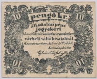 Komárom 1849. 10kr T:III