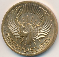 1933. 'BSZKRT / Kis szakaszjegy' aranyozott Cu zseton T:2