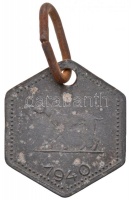 1940. 'Pest-Pilis-Solt-Kiskun Vármegye / 1940' fém ebbárca T:2-