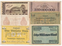 Németország / Weimari Köztársaság 1923. 10db vegyes városi szükségpénz T:III / Germany / Weimar Republic 1923. 10pcs of mixed necessity notes C:F