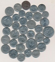 Amerikai Egyesült Államok 1962-1989. 34db vegyes Dime, 1/4$, 1/2$ T:vegyes
USA 1962-1989. 34pcs of mixed Dime, 1/4 Dollar and 1/2 Dollar coins C:mixed