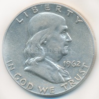 Amerikai Egyesült Államok 1962D 1/2$ Ag 'Franklin' T:2,2- 
USA 1962D Half Dollar Ag 'Franklin' C:XF,VF 
Krause KM# 199