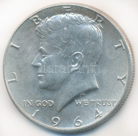 Amerikai Egyesült Államok 1964. 1/2$ Ag 'Kennedy' T:2 
USA 1964. 1/2 Dollar Ag 'Kennedy' C:XF