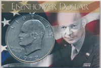 Amerikai Egyesült Államok 1972D 1$ Cu-Ni 'Eisenhower' plasztiktokban T:2
USA 1972D 1 Dollar Cu-Ni 'Eisenhower' in plastic case C:XF