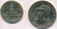 Amerikai Egyesült Államok 1976. 1/2$ 'Kennedy' + 1976. 1$ 'Eisenhower / Liberty Bell', mindkettő aranyozva T:2
USA 1976. 1/2 Dollar 'Kennedy' + 1976. 1 Dollar 'Eisenhower / Liberty Bell', both gilt C:XF