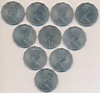 Ausztrália 1977. 50c 'Ezüst jubileum' (10x) T:1-,2
Australia 1977. 50 Cents 'Silver Jubilee' (10x) C:AU,XF
