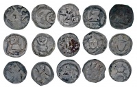 Ausztria ~1200. 15db-os vegyes bécsi pfennig tétel T:vegyes
Austria ~1200. 15pcs of varous Vienna pfennigs C:mixed