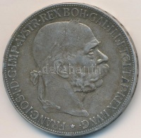 Ausztria 1907. 5K Ag 'Ferenc József' T:2-,3 ph. Austria 1907. 5 Corona Ag 'Franz Joseph' C:VF,F edge error