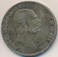 Ausztria 1908. 5K Ag 'Jubileum' T:3 patina, ph.
Austria 1908. 5 Corona Ag 'Jubilee' C:F patina, edge error