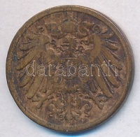 Német Birodalom 1895J 1pf Cu T:2-
German Empire 1895J 1 Pfennig Cu C:VF