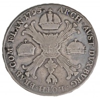 Osztrák Németalföld 1795H Koronatallér 'II. Ferenc' (29,22g) T:2-,3
Austrian Netherlands 1795H Kronenthaler 'Franz II' (29,22g) C:VF,F
Krause KM#62.1