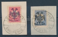 1913 Mi 6-7 'ELBASAN'