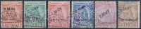 1914 A király érkezése sor felülnyomással Mi 35-40