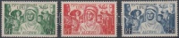 1949 75 éves az UPU sor Mi 283-285
