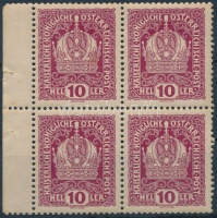 1916 Bélyegfüzet összefüggés 10h négyestömb Mi 188 (H-Blatt 5)