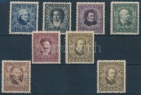 1922 Zeneszerzők sor vegyes fogazással Mi 418 B, 419-424 A, 424 B