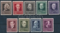1937 Orvosok sor Mi 649-657 (Mi EUR **65,-)