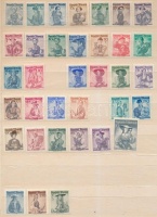 1948-1951 Népviselet sor Mi 893-926 + 978-980 (Mi 909 és 918 hiányzik)